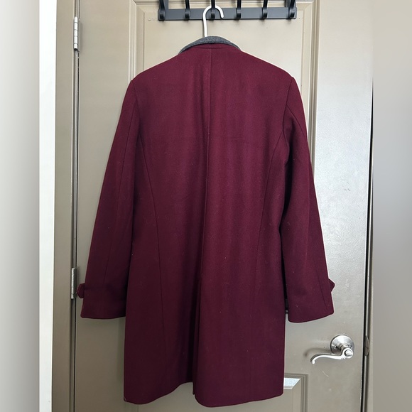 INC International Concepts Red Wool Coat - Picture 2 of 8